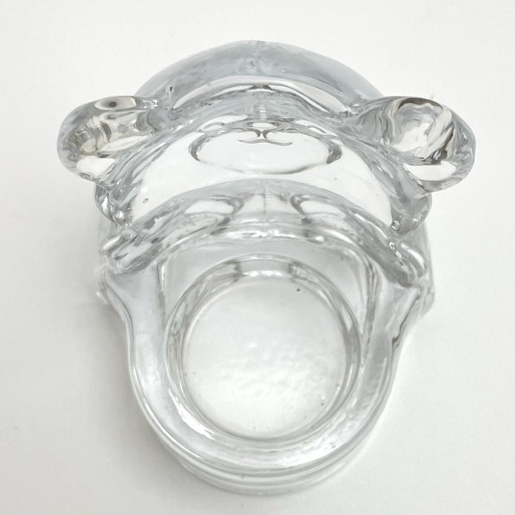 Partylite Vintage‎ Teddy Bear Votive Tea Light Figurine Glass Candle Holder - Picture 5 of 9